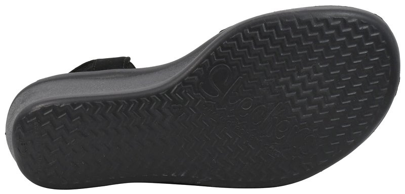 Skechers womens Rumblers - Queen B Wedge Sandal, Black, 7.5 US - Image 4