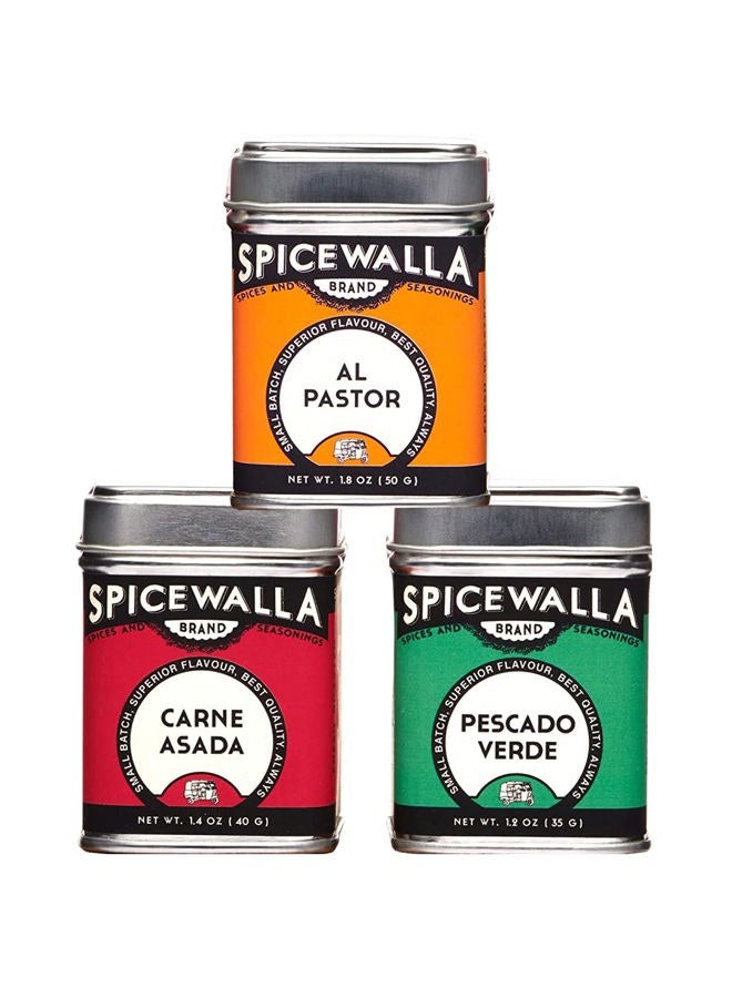 Spicewalla Taco Seasoning 3 Pack | Carne Asada, Al Pastor, Pescado Verde | Gluten Free, Non-GMO, No MSG, Gift Set - Image 1
