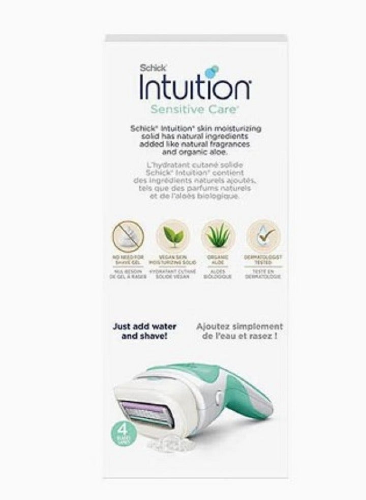 schick Intuition 2 Sensitive Care Set in White and Green - Image 2