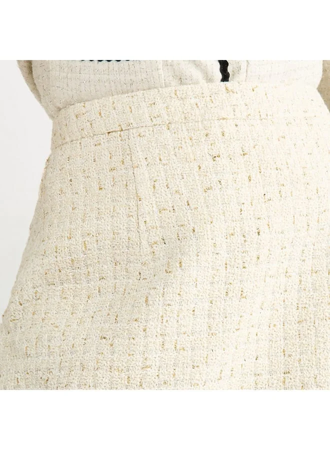 Splash FAV Textured Mini Skirt