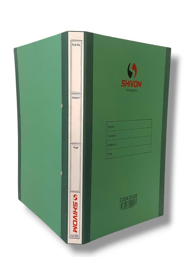 SHIVOM SO25 Box Ring File Folder for Documents, Assignment, Certificate, Office, School and Colleges - Superior 1080 GSM Cardboard (4 Files) - Image 5
