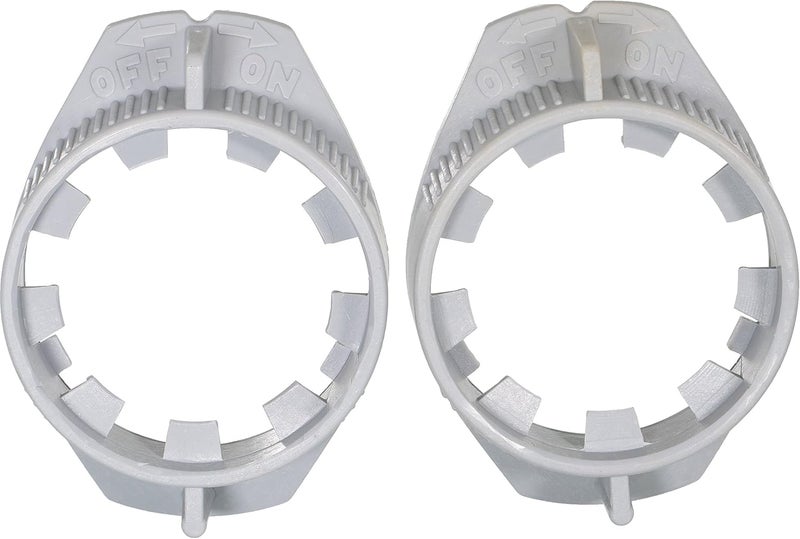APDTY 141287 Headlight Bulb Plastic Retainer Ring 2-Pack for Dodge Vehicles - Image 1