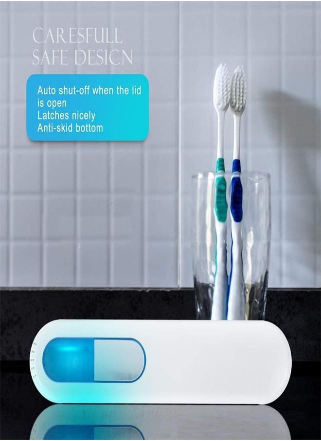 Generic UV Sanitizer Toothbrush Case，Portable Travel Toothbrush Holder,Fits All Toothbrushes for Manual Toothbrushes, Safety Feature for Home and Travel  - Image 3