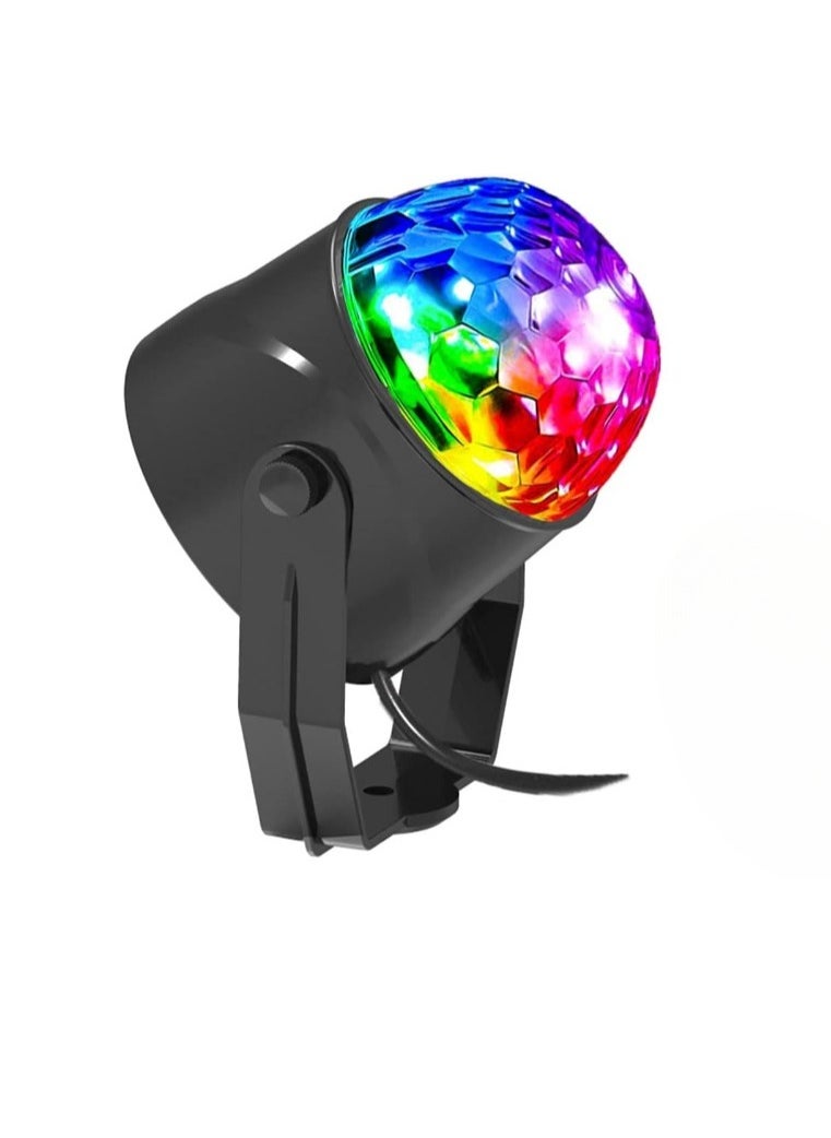 Disco Ball, 360 Degree Rotating LED Disco Lights, Durable RGB Dynamic Party Lamp, Lightweight And Portable Music Activated Disco Light For Home Party Car, (With Remote)