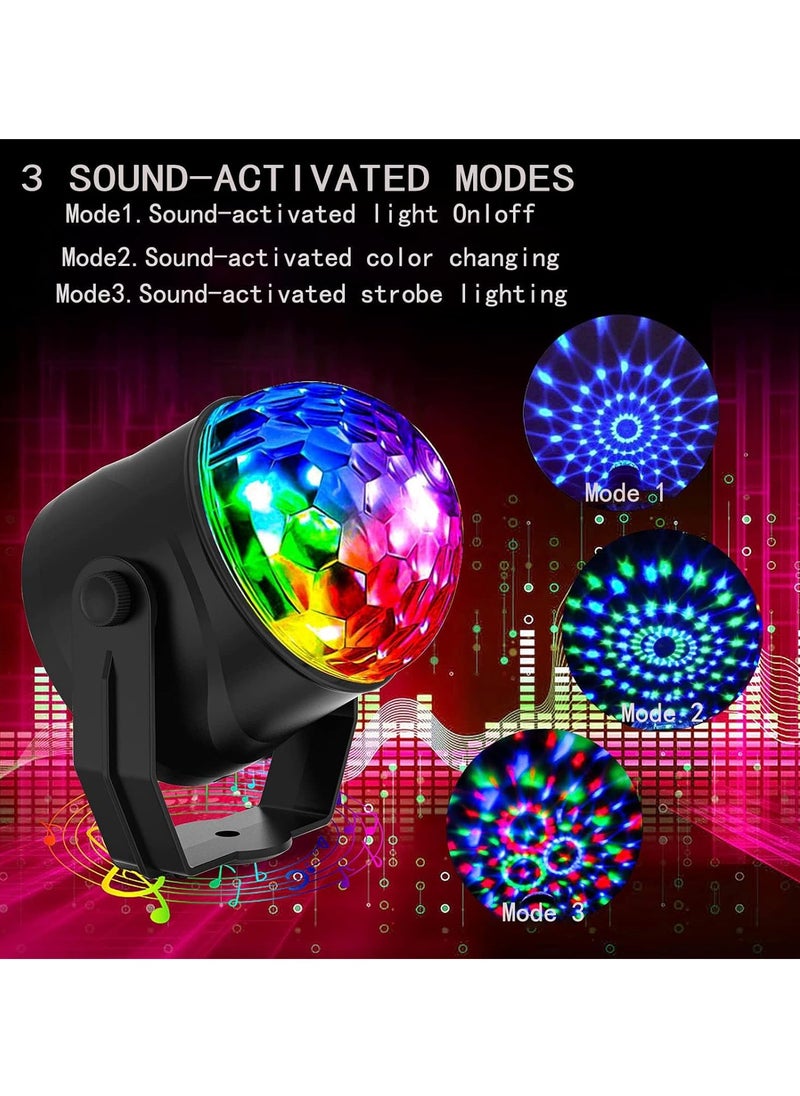 Disco Ball, 360 Degree Rotating LED Disco Lights, Durable RGB Dynamic Party Lamp, Lightweight And Portable Music Activated Disco Light For Home Party Car, (With Remote)