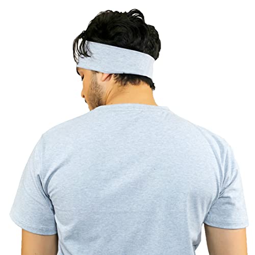 SOUL eTHICS Premium Cotton Gym, Sports, Yoga, Running, Hair, Elastic Headband for Men and Women with Non-Slip Fabric, Freesize (Light Blue) - Image 4