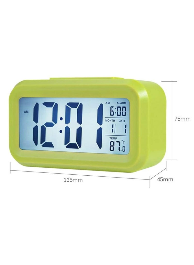 Toshionics Digital LCD Display Alarm Clock with Snooze Date Temperature - Image 2