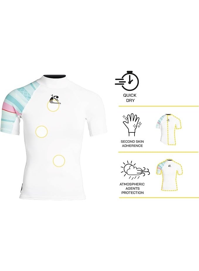 Cressi قميص حامي للنساء والرجال من كريسي - قميص قصير واقي من الطفح الجلدي (مقاس S/2) - Image 2