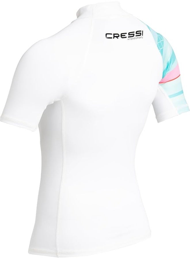 Cressi قميص حامي للنساء والرجال من كريسي - قميص قصير واقي من الطفح الجلدي (مقاس S/2) - Image 3