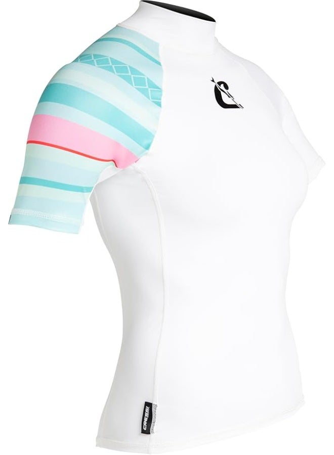 Cressi قميص حامي للنساء والرجال من كريسي - قميص قصير واقي من الطفح الجلدي (مقاس S/2) - Image 1