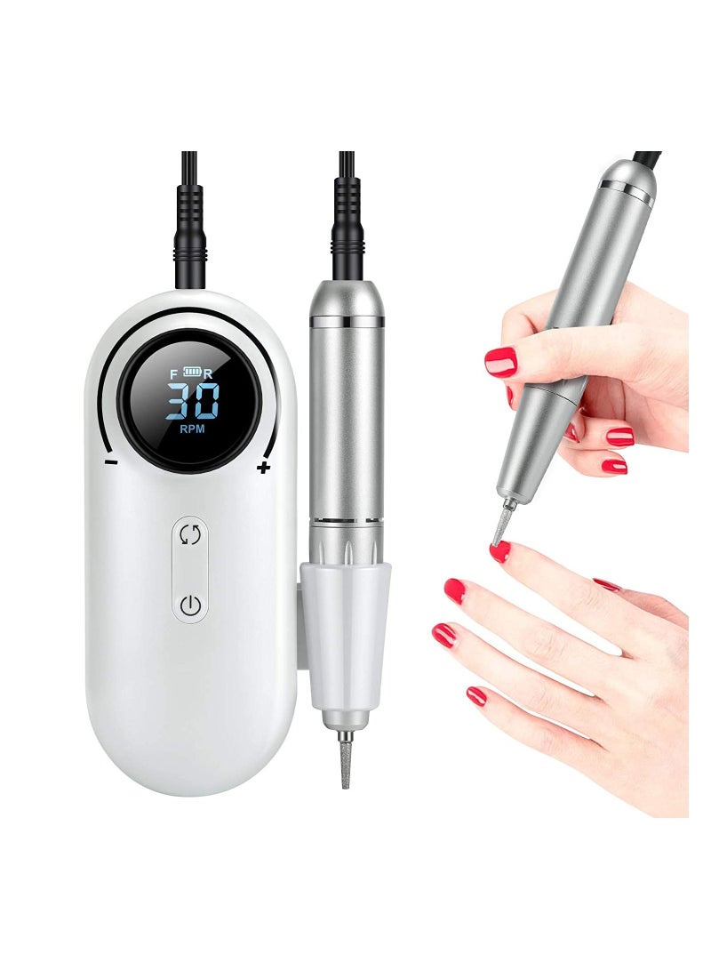 general Electric Nail Drill Machine Cordless, Portable Rechargeable 30000 RPM Professional Nail E-File Kit for Acrylic, Gel Nails, Manicure Pedicure Cuticle - Image 1