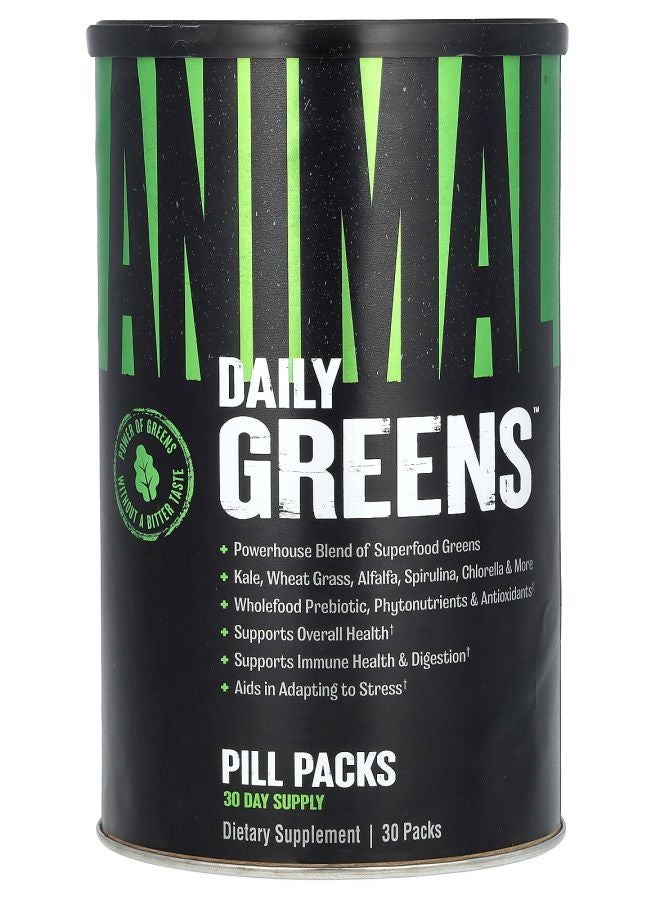 ANIMAL Daily Greens Pill Packs 30 Packs