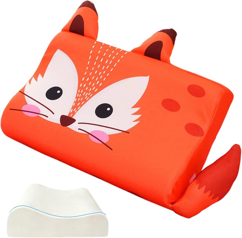 Children's breathable neck pillow, cartoon animal pattern children's pillow, baby home bedroom sofa travel pillow, skin-friendly and comfortable pillow core - Image 2