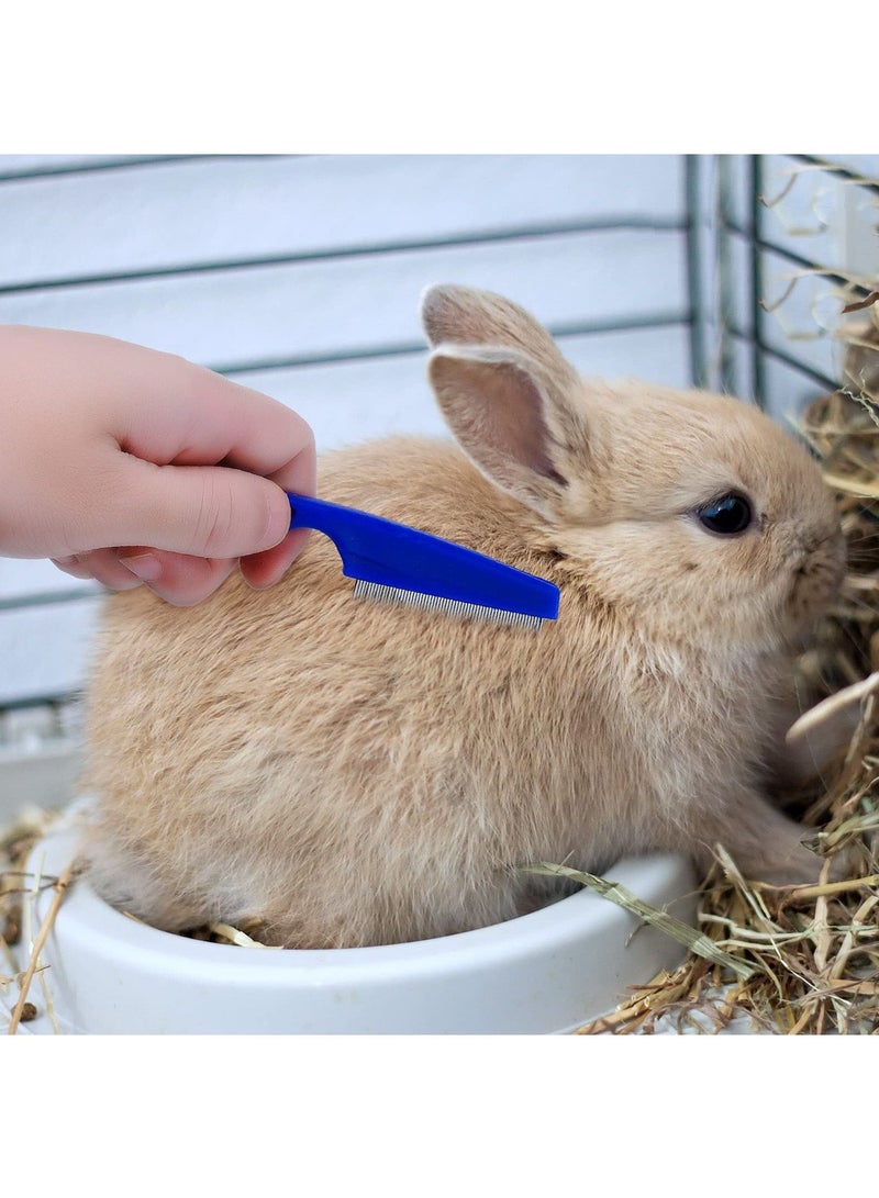 Generic 4 Pieces Rabbit Grooming Kit with Rabbit Grooming Brush Pet Hair Remover Pet Nail Clipper Pet Comb Pet Shampoo Bath Brush with Adjustable Ring Handle for Rabbit  - Image 3