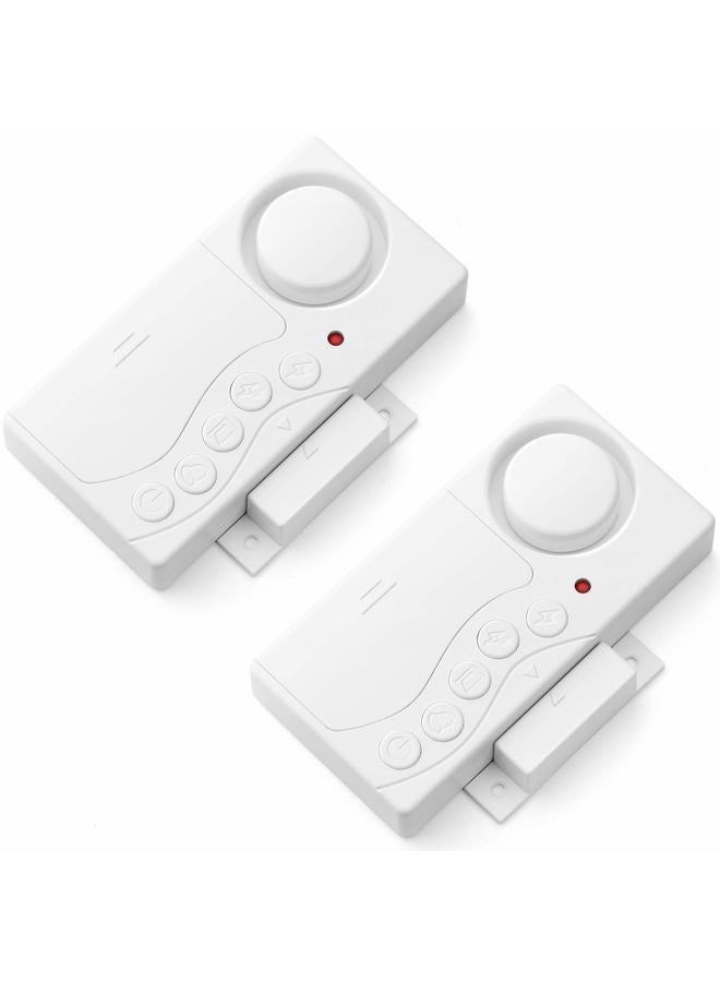 WSDCAM Freezer Alarm With Adjustable Delay - Wireless Fridge Door Sensor Chime, Loud 108dB, 3/15/30/60 Seconds, 4-in-1, 2 Pack - Image 1