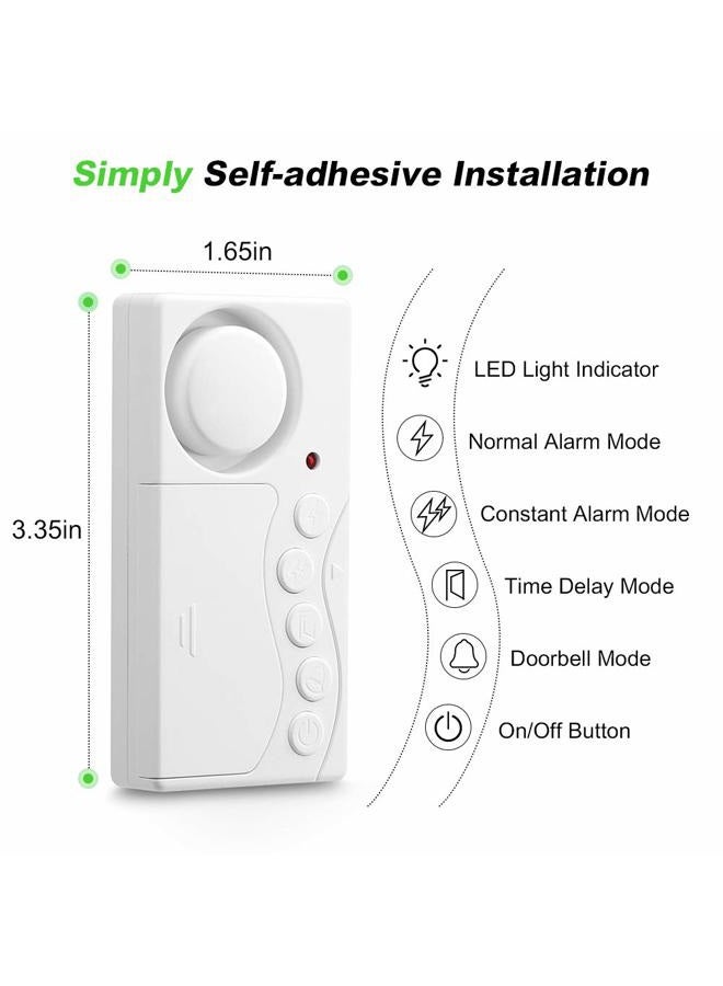 WSDCAM Freezer Alarm With Adjustable Delay - Wireless Fridge Door Sensor Chime, Loud 108dB, 3/15/30/60 Seconds, 4-in-1, 2 Pack - Image 5