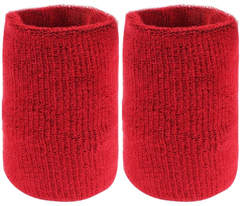 Neska Moda Men's Maroon Cotton Wrist Band-WB10 - Image 1