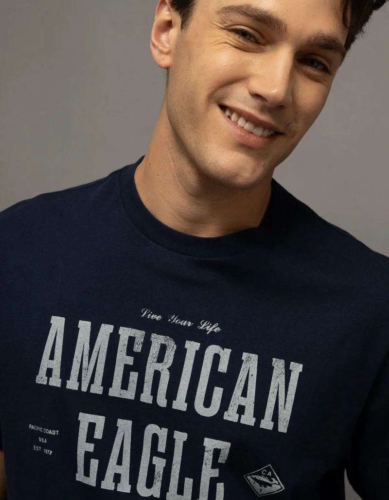 American Eagle  AE Logo Graphic T-Shirt for Men | Best Price UAE