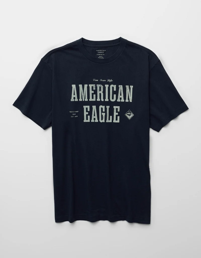 American Eagle  AE Logo Graphic T-Shirt for Men | Best Price UAE