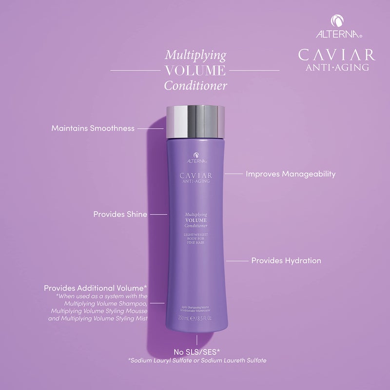 Alterna Haircare CAVIAR Anti-Aging Multiplying Volume Conditioner Travel Size 1.35 Fl Oz | For Fine, Limp or Thin Hair | Create Instant Volume and Thickness | Sulfate Free - Image 1