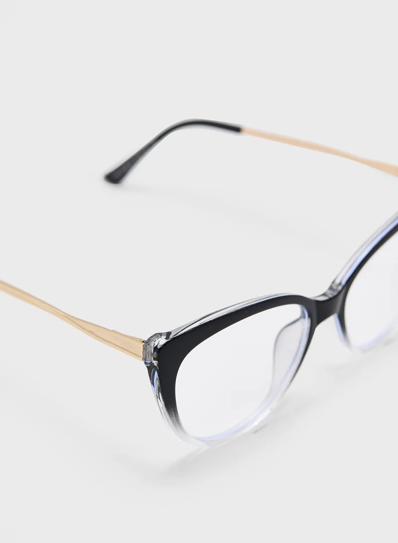 ELLA Anti Blue Laptop Optic Cat Eye Lens Glasses