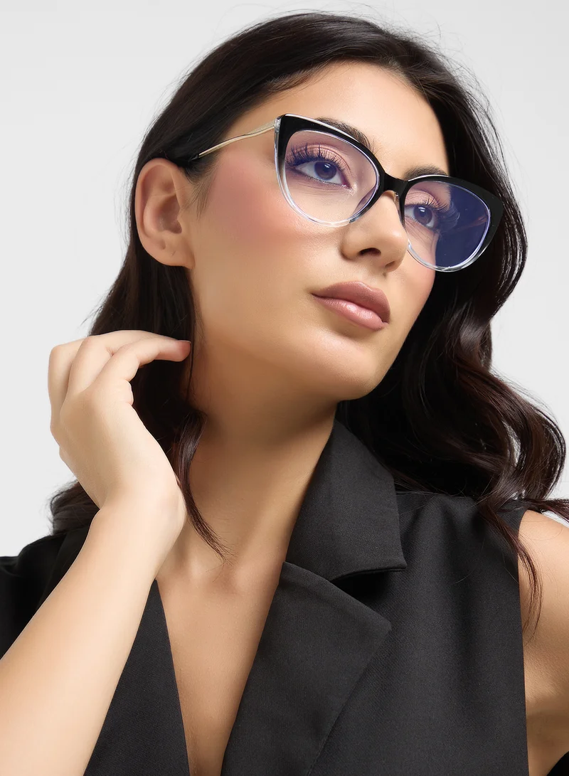 ELLA Anti Blue Laptop Optic Cat Eye Lens Glasses