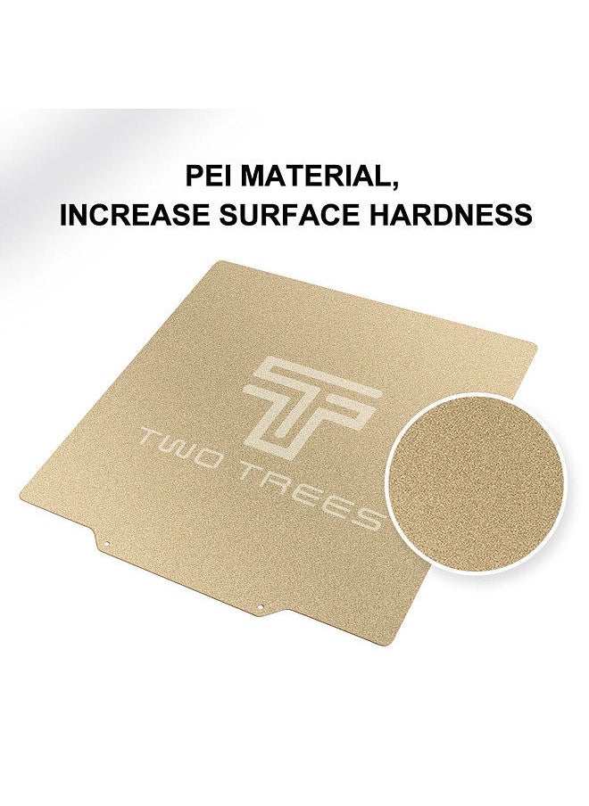 Two Trees - PEI Sheet Print Bed + Magnetic Sticker Flexible Removable Spring Steel Build Surface with Adhesive Backing 235*235mm Compatible with Odin-5 F3 / BLU-3 / SP-3 / Shark V2 3D Printer - Image 1