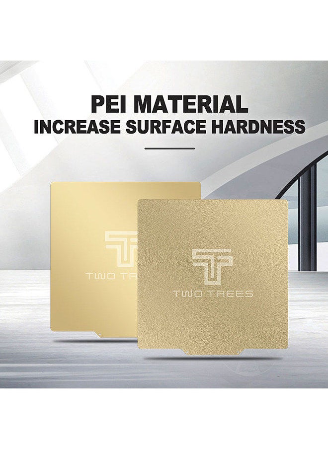 Two Trees - PEI Sheet Print Bed + Magnetic Sticker Flexible Removable Spring Steel Build Surface with Adhesive Backing 235*235mm Compatible with Odin-5 F3 / BLU-3 / SP-3 / Shark V2 3D Printer - Image 1