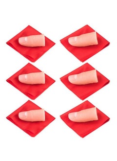 ANCIRS 6 Set Finger Magic Trick Disappearing Silk Fake Thumb Tip  - Image 2