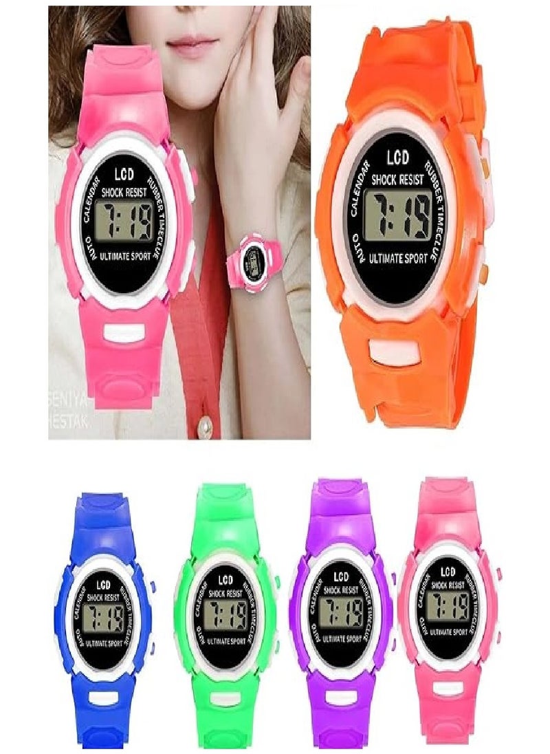 Generic - Fashion Sports Watch For Kids Children Led Digital Watch Ultra Light Silicone Strap Teen Boys Girls Wristwatch Unisex - Image 1