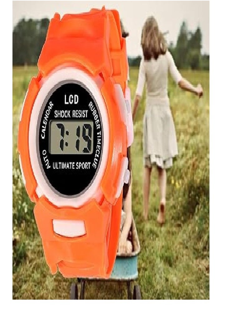 Generic - Fashion Sports Watch For Kids Children Led Digital Watch Ultra Light Silicone Strap Teen Boys Girls Wristwatch Unisex - Image 1