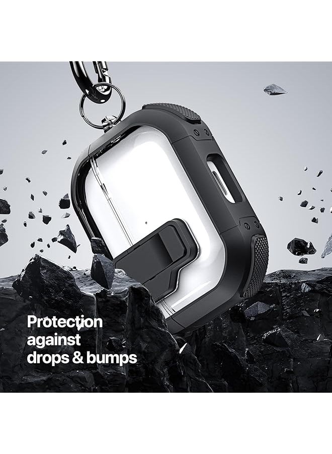 DUX DUCIS - Pecn Series Airpods Case Designed For Airpods 3 2021 Protective Wireless Charging Case Armor Earphone Cover With Keychain Khakiblack - Image 1