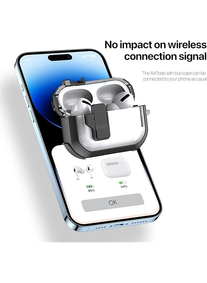 DUX DUCIS - Pecn Series Airpods Case Designed For Airpods 3 2021 Protective Wireless Charging Case Armor Earphone Cover With Keychain Khakiblack - Image 1