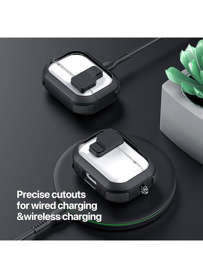 DUX DUCIS - Pecn Series Airpods Case Designed For Airpods 3 2021 Protective Wireless Charging Case Armor Earphone Cover With Keychain Khakiblack - Image 1