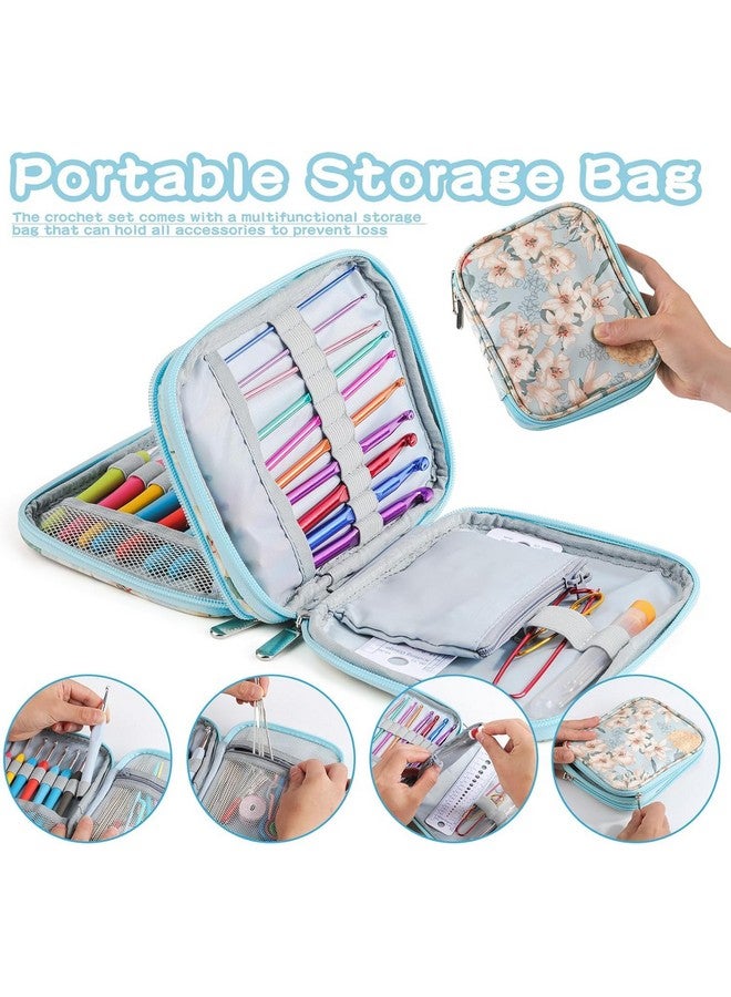 Tusmad 96 Pack Crochet Hooks Set, Ergonomic Knitting Needle Weave Yarn Kits with Storage Case and Crochet Needle Accessories for Beginners and Experienced Crochet Hook Lovers Crochet kit, Multicolor - Image 3