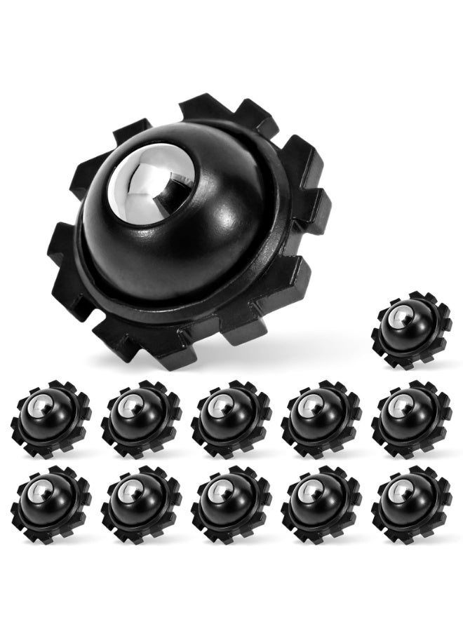 12pcs Swivel Self Adhesive Mini Casters, Self Adhesive Mini Casters for Trash Cans, Storage Bins, 360 Degree no Dead Angle, DIY Creative Use Mini Swivel Wheels Stainless Steel Beads.  - Image 1