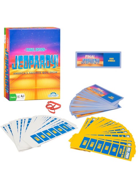 Jeopardy The Card Game Travel Quiz Game With 108 Answers And Questions Ages 12+