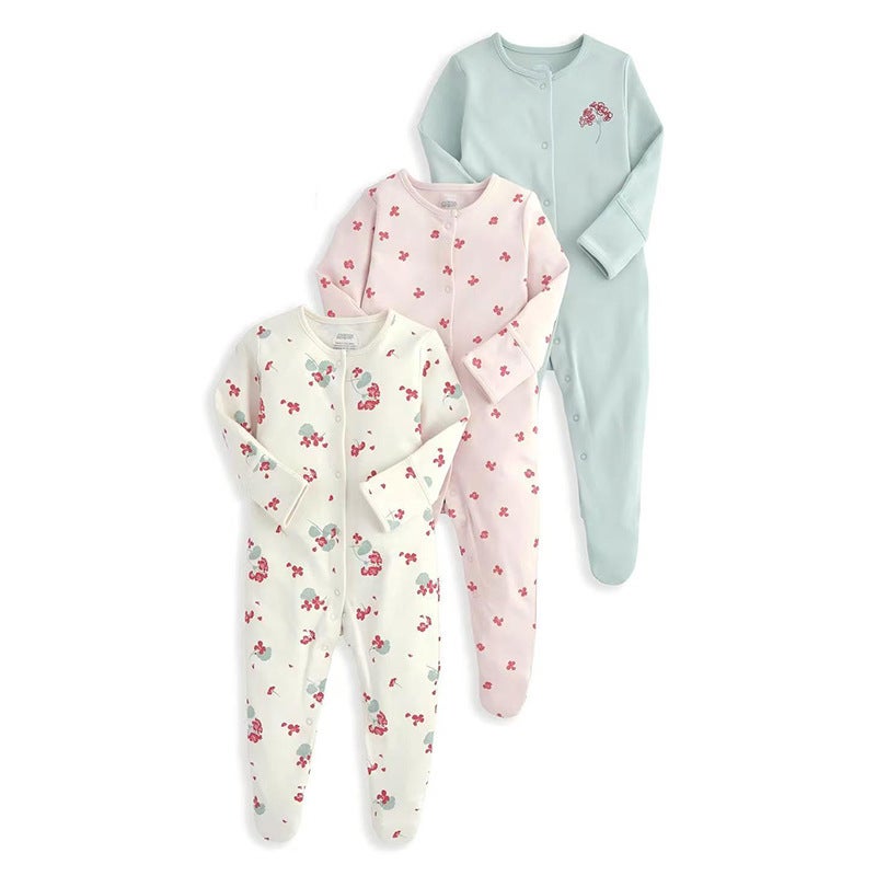 WOWTHIN Foreign Trade Children's Clothing, Spring and Autumn Style Baby Jumpsuit, Long-Sleeved Footed Romper, Pajamas, Newborn Baby Gift Box, Exclusively for Cross-Border Sales - Image 1