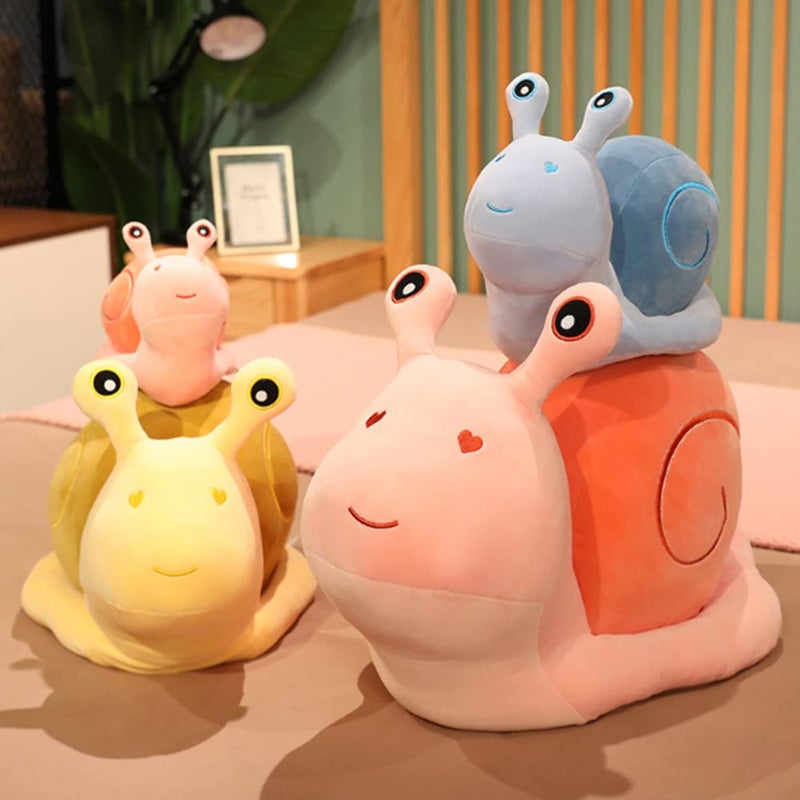OPHRBU 8"" Cute Cartoon Snail Doll Plush Toy Cute Soft Snail Plush Toy Snail Stuffed Animal Toy Big Snail Pillow Doll for Valentine's Day Children's Birthday Home Decoration. (Blue) - Image 5