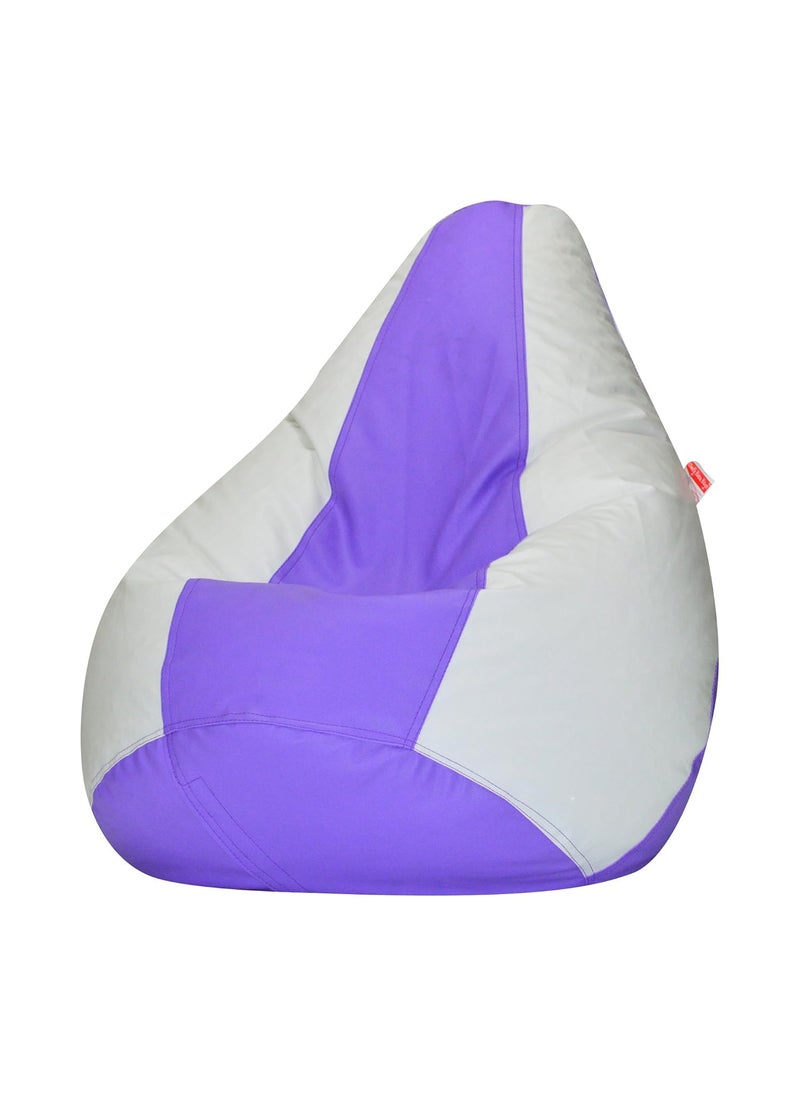 ComfyBean Bean Bags XXXL Bean Bag Without Fillers Cover Lavender and White  - Image 1
