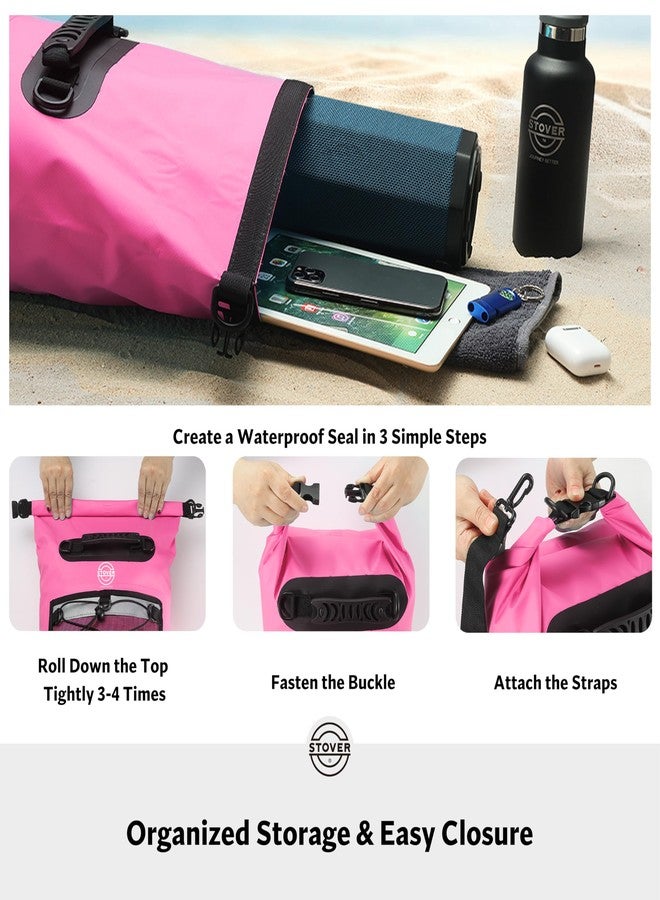STOVER 5/10/25/30/40/55L Waterproof Dry Bag- Roll-Top Backpack w/Phone Case- Kayaking, Hiking, Camping, Boating- Men/Women - Image 5
