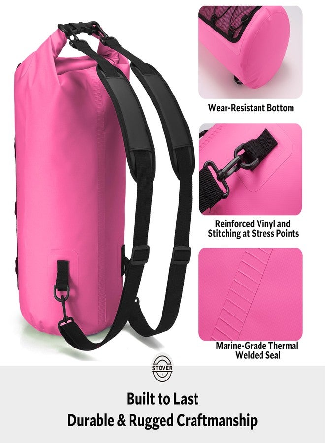 STOVER 5/10/25/30/40/55L Waterproof Dry Bag- Roll-Top Backpack w/Phone Case- Kayaking, Hiking, Camping, Boating- Men/Women - Image 4