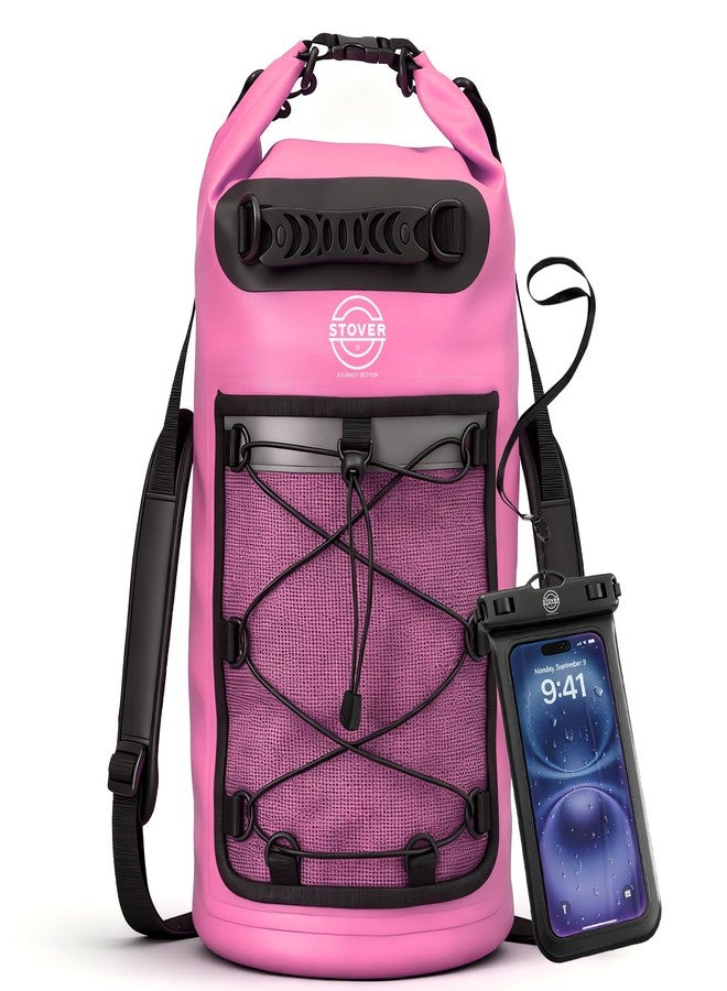 STOVER 5/10/25/30/40/55L Waterproof Dry Bag- Roll-Top Backpack w/Phone Case- Kayaking, Hiking, Camping, Boating- Men/Women - Image 1
