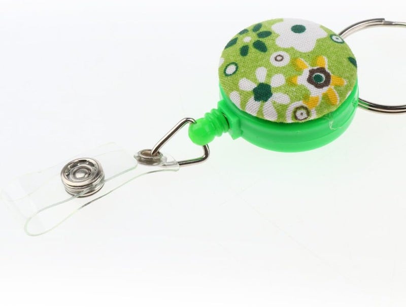 klarako Fashion Fabric Lanyard for ID Card Badge with Reel Retractable Clip  Printed Lanyard for Keys, Cell Phone Holder for Women & Girls  6 - Image 3