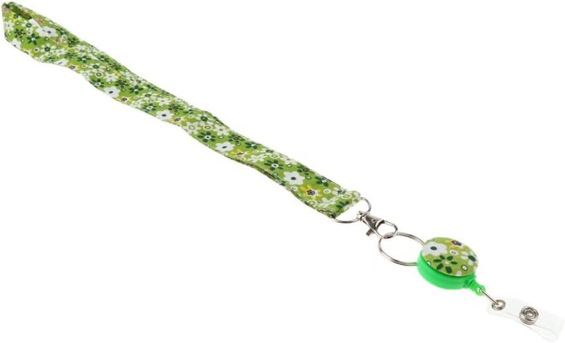 klarako Fashion Fabric Lanyard for ID Card Badge with Reel Retractable Clip  Printed Lanyard for Keys, Cell Phone Holder for Women & Girls  6 - Image 1