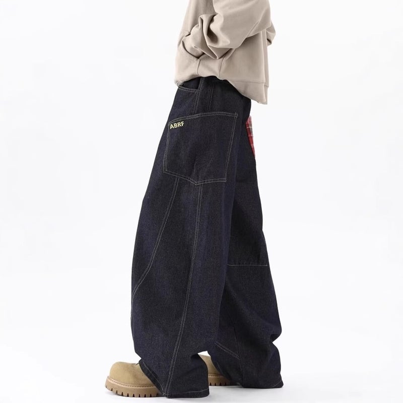 Unisex Classic Denim Jeans Loose Fit Daily Outdoor Wear - Image 4
