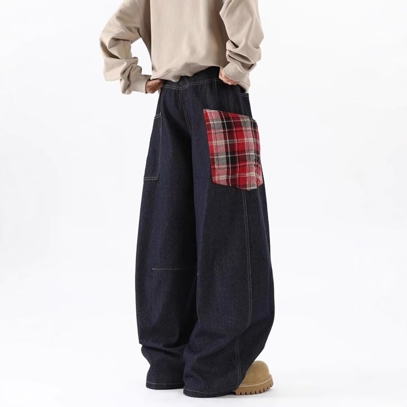 Unisex Classic Denim Jeans Loose Fit Daily Outdoor Wear - Image 2