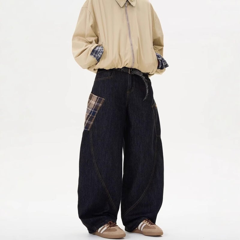 Unisex Classic Denim Jeans Loose Fit Daily Outdoor Wear - Image 5