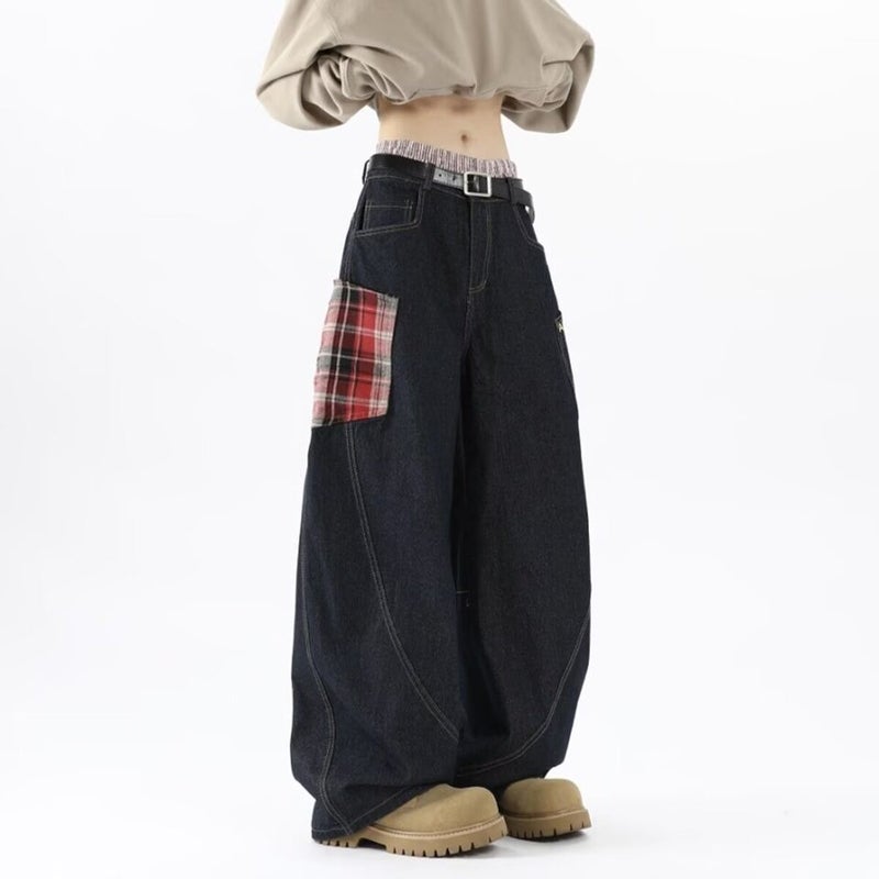 Unisex Classic Denim Jeans Loose Fit Daily Outdoor Wear - Image 3