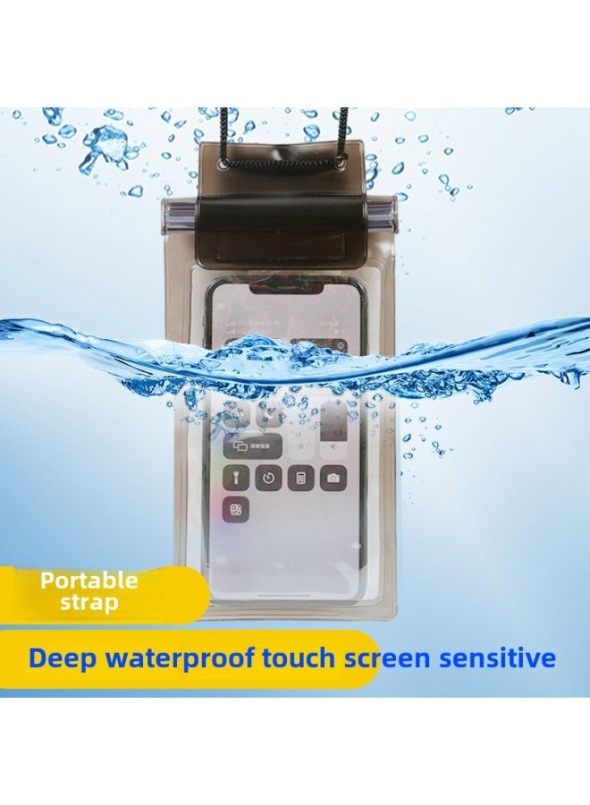 Transparent Mobile Phone Waterproof Bag Can Touch The Rider Take-out Sealed Diving Bag Swimming Neck Touch Screen Waterproof North Gold-Color:Printed Slippers ⚑ - Image 4